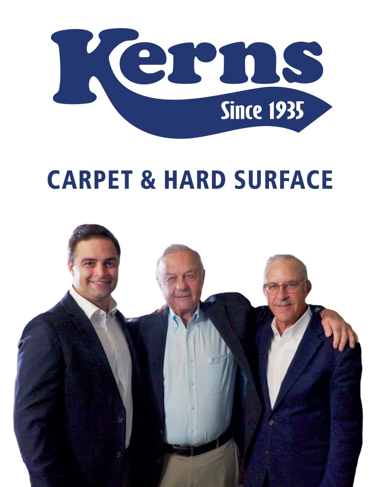 Kerns Carpet One Floor & Home logo and the Kerns Family